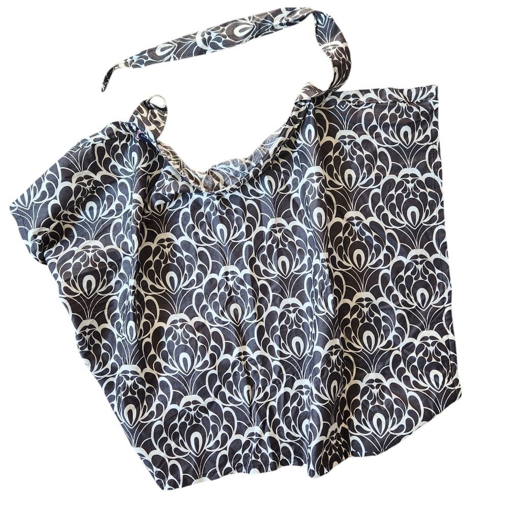 Bebe au Lait Cotton Nursing Cover with Open Neckline One Size Never Used Black W